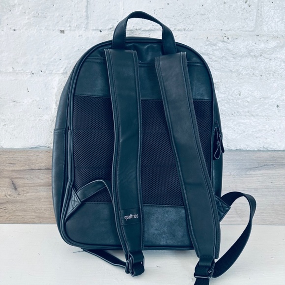 Qualtrics Black Waterproof Backpack with Pockets Lined Inner and Zipped main image 8